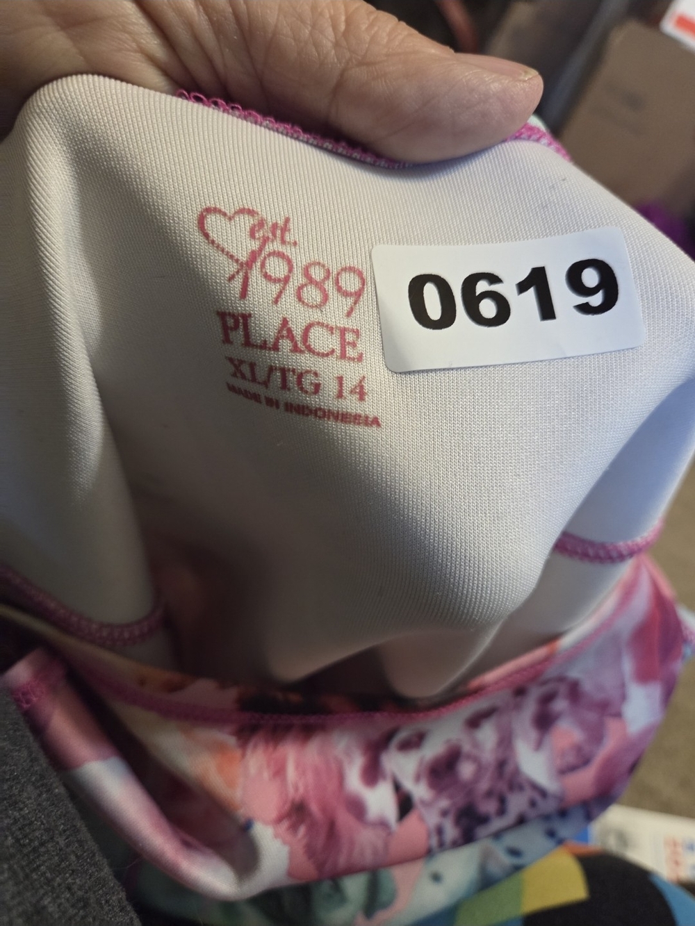 1989 Place Pink Floral Girls' Dress